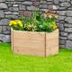 Elongated Hexagonal Timber Raised Garden Bed - Tanalised, Pressure Treated, Planed Smooth - 9 Sizes available