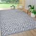 JONATHAN Y Ankara Neutral Diamond Trellis Indoor/Outdoor Area Rug