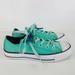 Converse Shoes | Converse Custom Bling Womens Size 6 Shimmer Rhinestone Peace Butterfly Sneakers | Color: Blue | Size: 6