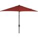 Hanover Montclair 9-Ft. Market Outdoor Umbrella In Chili, MCLRUMB9-CHL Metal in Red | 96 H x 108 W x 108 D in | Wayfair