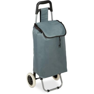 Einkaufstrolley klappbar, Abnehmbare Tasche 28 l, Einkaufswagen mit Rollen HxBxT: 92,5 x 42 x 28