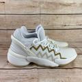 Adidas Shoes | Adidas D.O.N. Issue 2 Basketball Shoes | Color: Gold/White | Size: 7.5