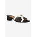 Women's Amorra Slide Sandal by J. Renee in White Black (Size 8 1/2 M)