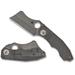 Spyderco Stovepipe Folding Knives 2.78in CPM 20CV Steel PlainEdge Titanium Handle C260TIP