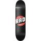 RAD Unisex – Erwachsene Checker Skateboard, Schwarz/Grau, 8.125"