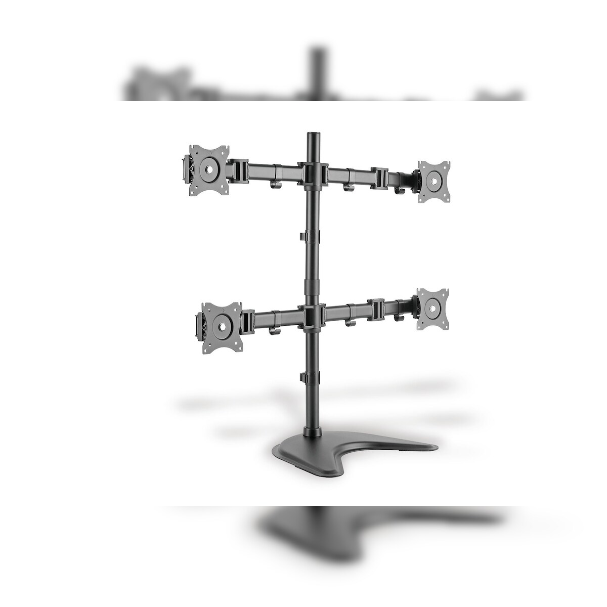 Digitus Universelle Vierfach Monitor Halter mit Stand-/ Klemm-Montage Image