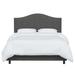 Skyline Furniture Morris Upholstered Standard Bed Upholstered in Black | 49 H x 62 W in | Wayfair 913BEDZMCHR