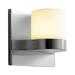 Orren Ellis Amaryah 1 - Light LED Dimmable Armed Sconce Glass/Metal in Gray | 5.5 H x 7 W x 4 D in | Wayfair 197A6AAD411F4298AD2DE4567FE152EE