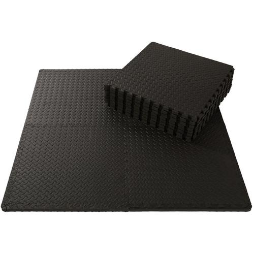 Axhup - Schutzmatten Set, 18 Puzzle Matte 60 x 60cm Bodenschutzmatten für Fitness Sport Garage