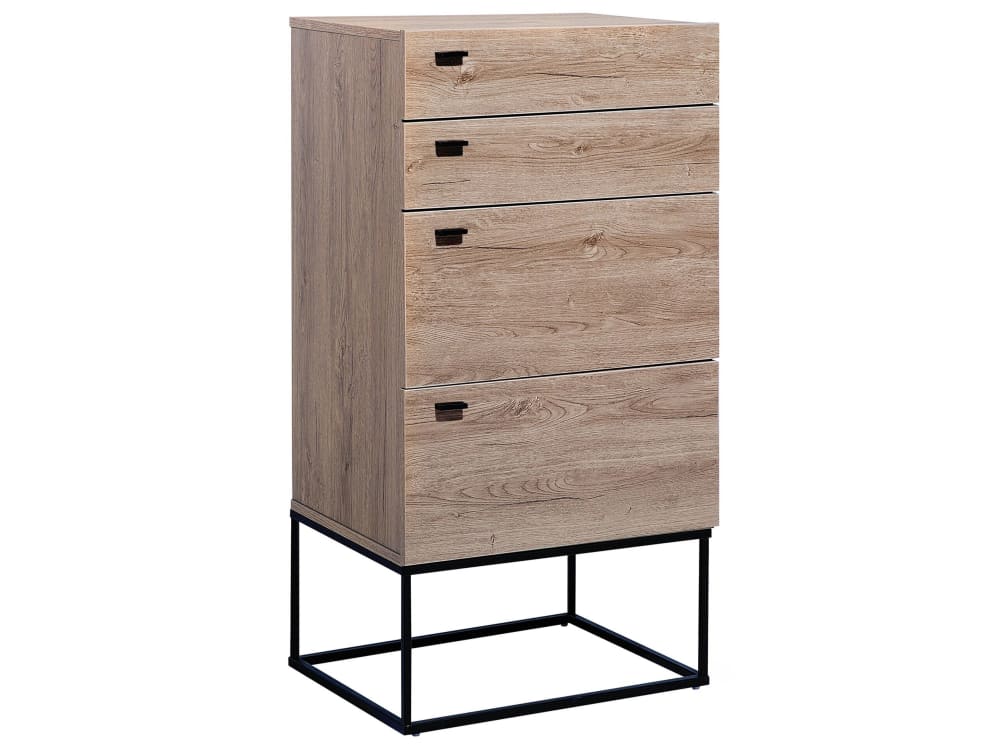 Commode à 4 tiroirs marron clair