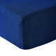 Drap housse gaze de coton indigo 140x190 cm