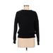 Cynthia Rowley TJX Sweatshirt: Black Color Block Tops - Women's Size Small