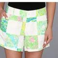 Lilly Pulitzer Shorts | Lilly Pulitzer Callahan Short In Patchwork. Nwot. Never Worn | Color: Silver | Size: 2