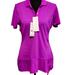 Adidas Tops | Adidas Climate Advance Short Sleeve Golf Shirt | Color: Pink/Purple | Size: M