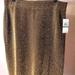 Michael Kors Skirts | Michael Kors Black Skirt With Gold Glitter Design. Nwt. Size L. | Color: Black/Gold | Size: L