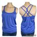 Athleta Tops | Athleta Energize Strappy Back Tank Top Built In Bra Xxs | Color: Blue | Size: Xxs