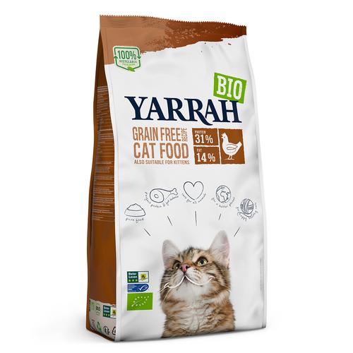 2x10kg Yarrah Bio Katzenfutter mit Bio Huhn & Fisch getreidefrei Katzenfutter trocken