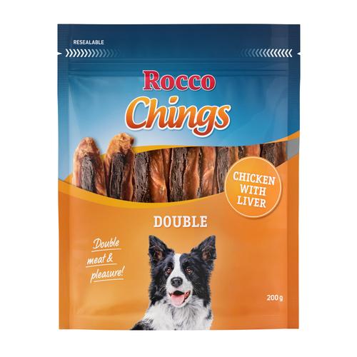 800g Rocco Chings Double Hundesnacks Huhn & Leber