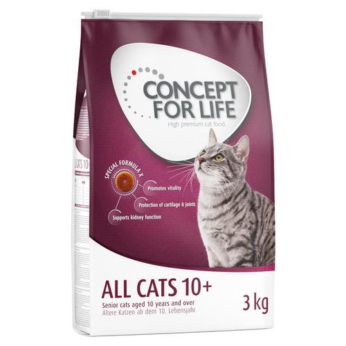 3x3kg All Cats 10+ Concept for Life Katzenfutter trocken