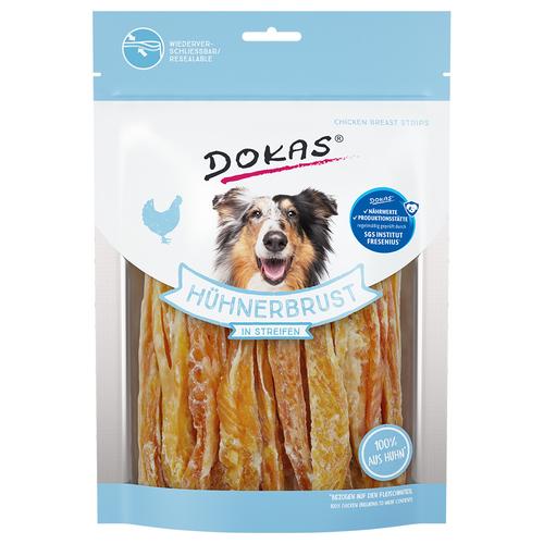 4x 250 g Hühnerbrust in Streifen Dokas Fleischsnack Hundesnacks