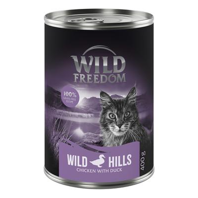 24 x 400 g Wild Hills - Ente & Huhn Wild Freedom Katzenfutter