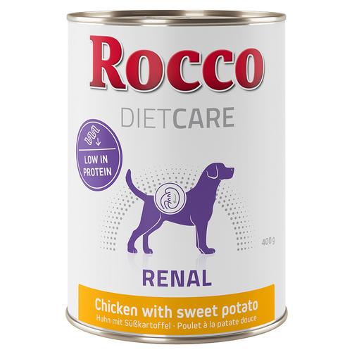6x400 g Diet Care Renal Rocco Spezialhundefutter Huhn mit Süßkartoffel