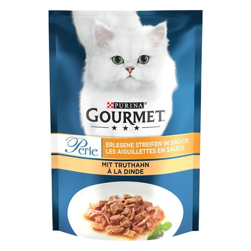 26x85g Gourmet Perle Truthahn Katzenfutter nass