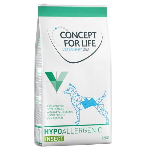 2x12 kg Hypoallergenic Insect Concept for Life Veterinary Diet Hundefutter trocken