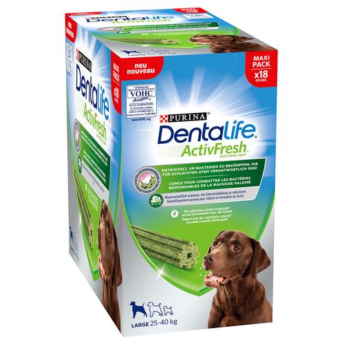 18 Sticks PURINA Dentalife Active Fresh Tägliche Zahnpflege-Snacks für große Hunde Hundesnacks