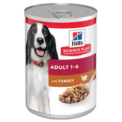12x 370g Hill's Science Plan Adult Truthahn Hundefutter nass