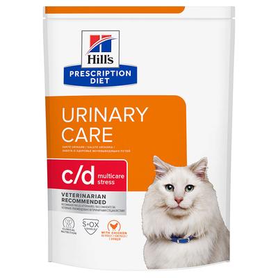 2x 3kg Hill's Prescription Diet c/d Multicare Stress Urinary Care mit Huhn Trockenfutter für Katzen