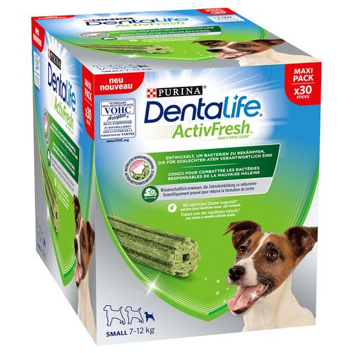 30 Sticks PURINA Dentalife Active Fresh Tägliche Zahnpflege-Snacks für kleine Hunde Hundesnacks