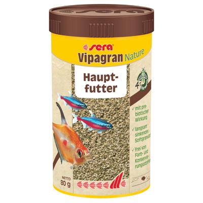 2x1000 ml sera Vipagran Nature Softgranulat Fischfutter