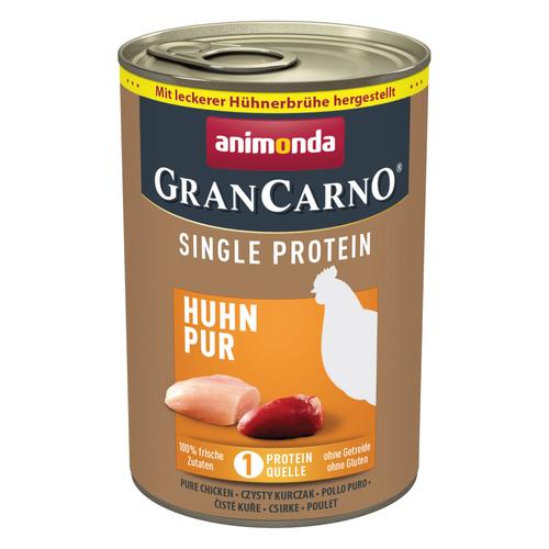 6 x 400 g animonda GranCarno Adult Single Protein Huhn Pur Hundefutter nass