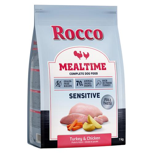 5x1kg Rocco Mealtime Sensitive - Pute & Huhn Trockenfutter für ausgewachsene Hunde