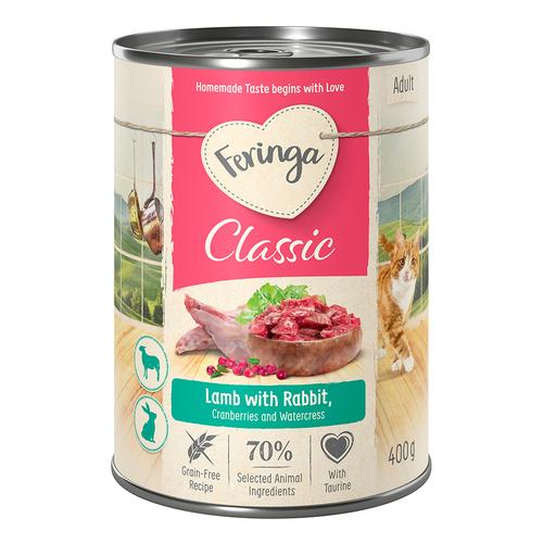 Sparpaket Feringa Classic Meat Menü 24 x 400 g Lamm & Kaninchen