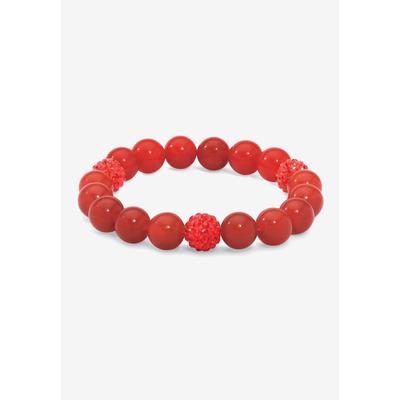 Women's Simulated Birthstones Agate Stretch Bracelet 8" by PalmBeach Jewelry in July