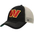 Men's '47 Black/Natural Washington Commanders Trawler Clean Up Trucker Snapback Hat