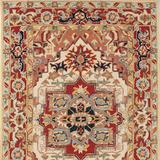 Phoenix Hand-Hooked Wool Area Rug - Ivory/Rust, 2'6" x 12' Runner - Frontgate