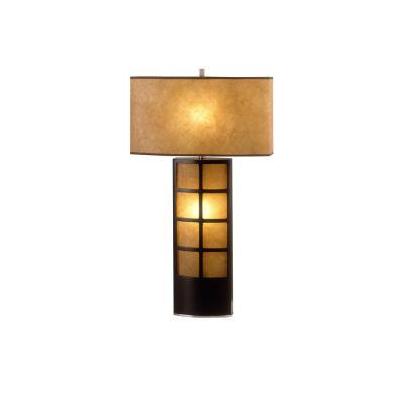 Nova Lighting 0472DT Dark Brown Wood Ventana 27 Inch Buffet Lamp
