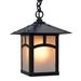 Arroyo Craftsman Evergreen 10 Inch Tall 1 Light Outdoor Hanging Lantern - EH-7SF-WO-BZ