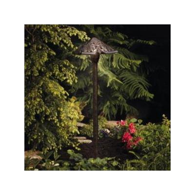 Kichler 15437TZT Textured Tannery Bronze Path & Spread Light Pierced Pyramid 16.25W Low Voltage Path