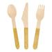 Oriental Trading Company Cutlery Wood Spoons Wood in Brown/Yellow | Wayfair 13971868