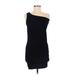 Rubber Ducky Productions, Inc. Casual Dress: Black Solid Dresses - Women's Size Small