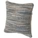 16" Handwoven Wool & Cotton Throw Pillow Cover with Woven Knit Texture
