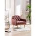 Leisure accent Chair,single sofa with Rose Golden feet