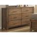 Progressive 'Brayden' Brown Rubberwood and Veneer 6-drawer Dresser