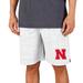 Men's Concepts Sport White/Charcoal Nebraska Huskers Throttle Knit Jam Shorts