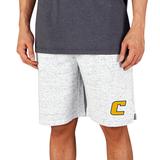 Men's Concepts Sport White/Charcoal Tennessee Chattanooga Mocs Throttle Knit Jam Shorts
