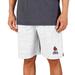 Men's Concepts Sport White/Charcoal Ball State Cardinals Throttle Knit Jam Shorts